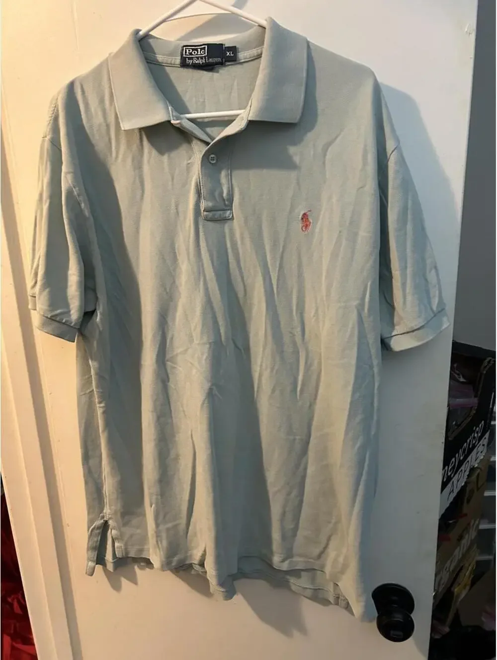 Polo Ralph Lauren light blue polo shirt size XL #preppy #classic